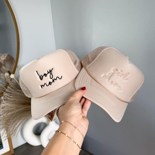 Boy/Girl mom Hat