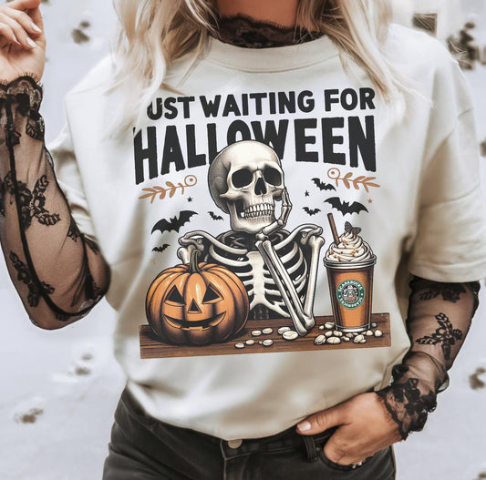 Waiting on Halloween crewneck